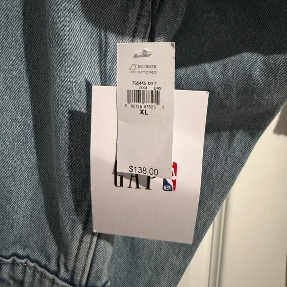 GAP x NBA Denim Golden State Warriors Jacket - Picture 6 of 6